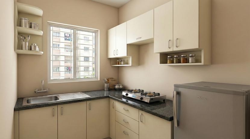 Small modular kitchen cost for 2 BHK flat in Kolkata